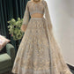 Champagne Gold Heavy Embroidered Designer Lehenga Set