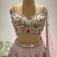 Pink Colour Lehenga with Matallic Work