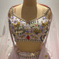 Pink Colour Lehenga with Matallic Work