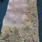 Blush Pink Silk Saree with Peacock Embroidery & Heavy Bridal Blouse