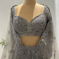 Designer Lehenga with Sequins, American Diamond Work