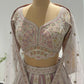 Pink Color Lehenga with Sequins & American Diamond Work