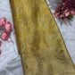 Yellow Kanchipuram Silk Saree with Floral Zari Weaving