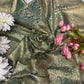 Green Kanchipuram Silk Saree with Floral Zari Weaving