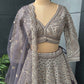 Lavender-Purple Colour Lehenga with Sequins & Zari Work