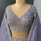Lavender Colour Lehenga with Pearl & Sequins Work