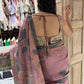 Dusty Rose Saree with Floral Embroidery & Designer Blouse