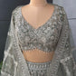 Green Colour Lehenga with Zari & Sequins Work