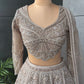 Golden Brown Colour Lehenga with American Diamond Work