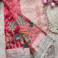 Krishan Leela aree with Peacock Embroidery and Heavy Golden Border