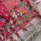Krishan Leela aree with Peacock Embroidery and Heavy Golden Border