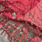 Krishan Leela aree with Peacock Embroidery and Heavy Golden Border