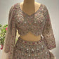 Designer Inspired Lehenga with Pearl, Sequins & Zari Work