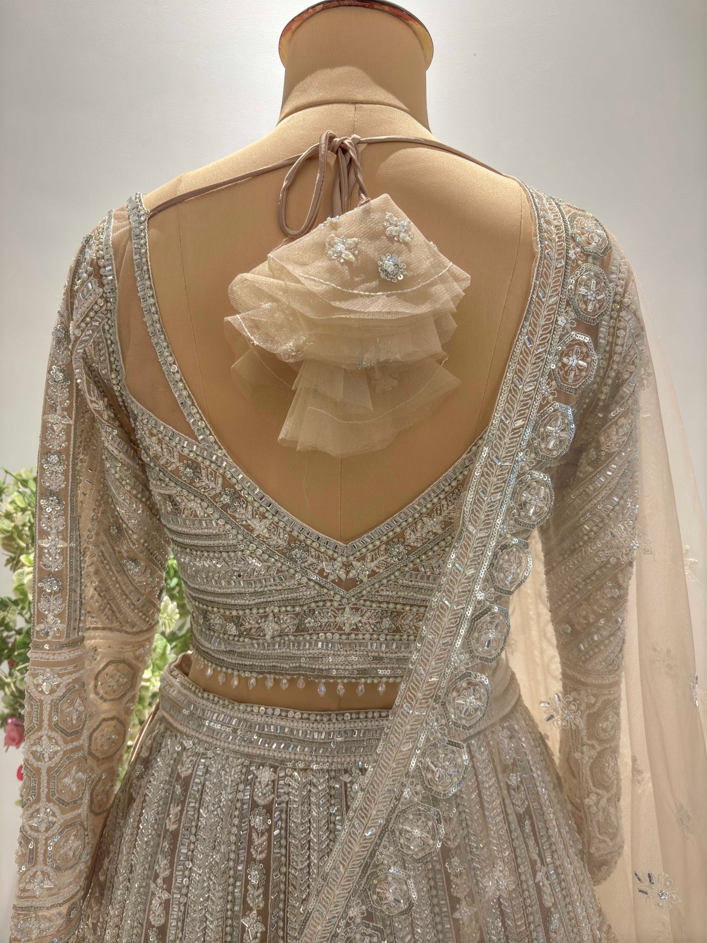 Pink Colour Lehenga with Pearl & Sequins Work