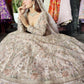 Heavy Embroidered Lehenga with Floral & Peacock Motifs