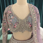 Regal Pink Embroidered Lehenga with Floral & Peacock Zari Work