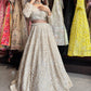 Grand Off-White Colour Lehenga with Sequins & Cutdana Work
