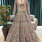 Regal Pink Embroidered Lehenga with Floral & Peacock Zari Work