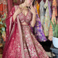 Wine Red Heavy Zari Embroidered Bridal Lehenga with Net Dupatta