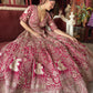 Wine Red Heavy Zari Embroidered Bridal Lehenga with Net Dupatta