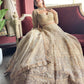 Golden Maharani Designer Lehenga With Grand Heritage Zari Work