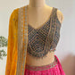 Georgette Designer Inspired Lehenga with Zari & Sequins Work