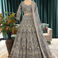 Embellished Lehenga with Intricate Threadwork and Net Dupatta