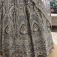 Designer Lehenga with Intricate Threadwork and Net Dupatta