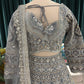 Designer Lehenga with Intricate Threadwork and Net Dupatta