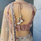 Blush Rose Gold Geometric Embroidered Designer Lehenga Set