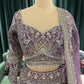 Embellished Lehenga with Intricate Threadwork and Net Dupatta