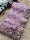 Banarasi Designer Saree with Elephant Motif and Embroidered Border