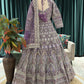 Embellished Lehenga with Intricate Threadwork and Net Dupatta