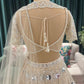 Beige Colour Lehenga with Pearl & Sequins Work