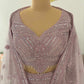 Powder-Purple Designer Lehenga with Miror Sequins & Zari Work