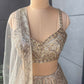 Golden Color Lehenga with Pearl & Sequins Work