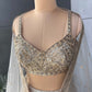 Golden Color Lehenga with Pearl & Sequins Work