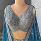 Multi-Colour Lehenga with American Diamond & Multi Resham Work