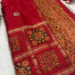 Classic Red Printed Saree with Ethnic Motifs Border