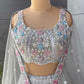 Off-White Colour Lehenga with Zari Sequins & Resham Work