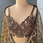 Brown Colour Designer Lehenga with Sequins Work