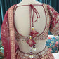 Maroon Embroidered Silk Bridal Lehenga Choli Set