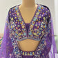 Lavender-Purple Colour Lehenga with Zari Pearl & Sequins Work