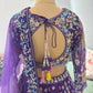 Lavender-Purple Colour Lehenga with Zari Pearl & Sequins Work