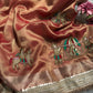 Grand Saree with Handcrafted Royal Elephant Zardozi & Bead Embroidery