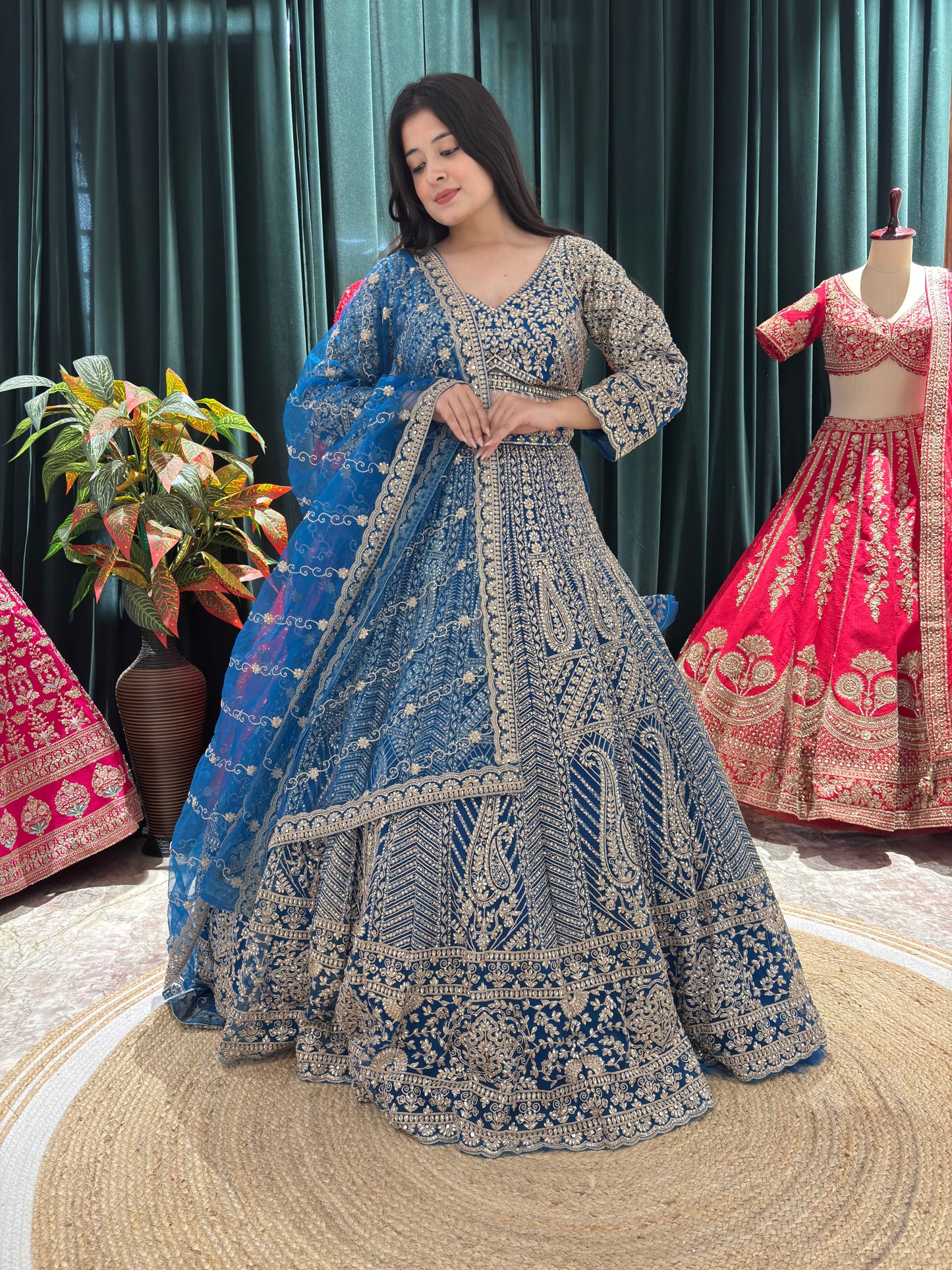 Perfect Lehenga with Intricate Embroidery and Matching Dupatta