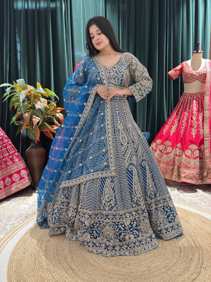 Perfect Lehenga with Intricate Embroidery and Matching Dupatta