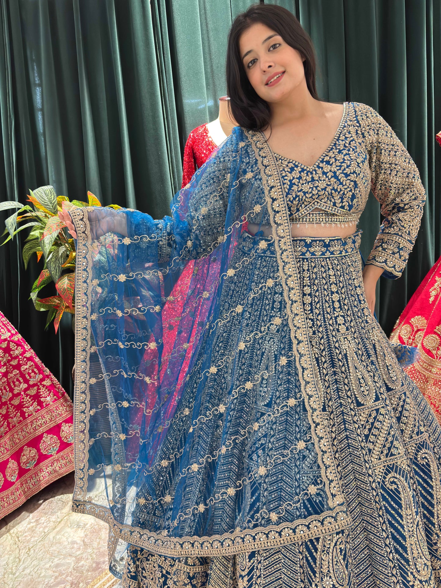 Perfect Lehenga with Intricate Embroidery and Matching Dupatta