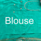 Teal Green Patola Silk Saree with Gota Patti Floral Embroidery & Pearl Work
