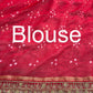 Saree with Heavy Zardozi Peacock & Floral Embroidery Border | Gold Zari Boota Weave